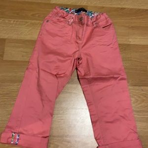 Girls Mini Boden Adjustable Waist Capris